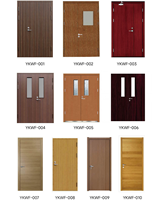 Porte en bois ignifugée de haute qualité au design moderne pour bureaux, portes coupe-feu en bois pour immeubles de bureaux, prix d'usine