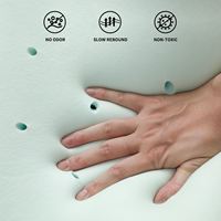 Oreiller en mousse à mémoire de forme en forme de B, personnalisé ODM/OEM, avec logo sur mesure, emballage portable, soutien élevé pour un sommeil optimal