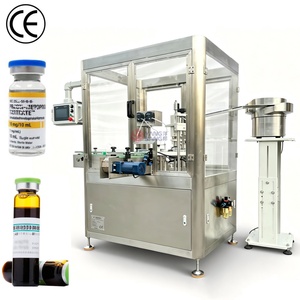 Automatic 3ml 10ml Glass Vial Filling and Sealing Machine 2 Nozzles <b>Stoppering</b> Capping Glass <b>Bottle</b> Filling Machine - Product Image 3