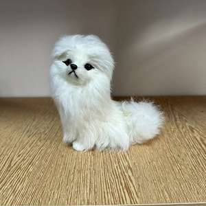 ขน<span class=keywords><strong>พุด</strong></span>เดิ้ลเทียมตกแต่งคริสต์มาส-ทำด้วยมือโมเดลสุนัขคงที่เครื่องประดับสำหรับฉากที่ระลึกของสัตว์เลี้ยงระดับพรีเมียมของขวัญบน<span class=keywords><strong>ต้น</strong></span>ไม้ชั้นวางในบ้าน - Product Image 5