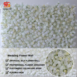 LEDA - Panel de Flores Artificiales de Seda Blanca Clásica para Decoración de Bodas y Fiestas, Entrega Rápida - Product Image 3