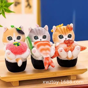 Muñeco <span class=keywords><strong>de</strong></span> Peluche Súper Suave <span class=keywords><strong>de</strong></span> Diseño Lindo <span class=keywords><strong>de</strong></span> Gato Tiburón Mofusand <span class=keywords><strong>de</strong></span> Dibujos Animados, con Temática <span class=keywords><strong>de</strong></span> Mariscos, Sushi y Caviar, Relleno <span class=keywords><strong>de</strong></span> Algodón PP, Colgante para Bolso, Regalo, 18 Años - Product Image 2