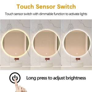 Gương Led Phòng Tắm Có Đèn Nền Không Sương Mù Cảm Biến Cảm Ứng Chiếu Sáng Hình Tròn Chống Nước - Product Image 6