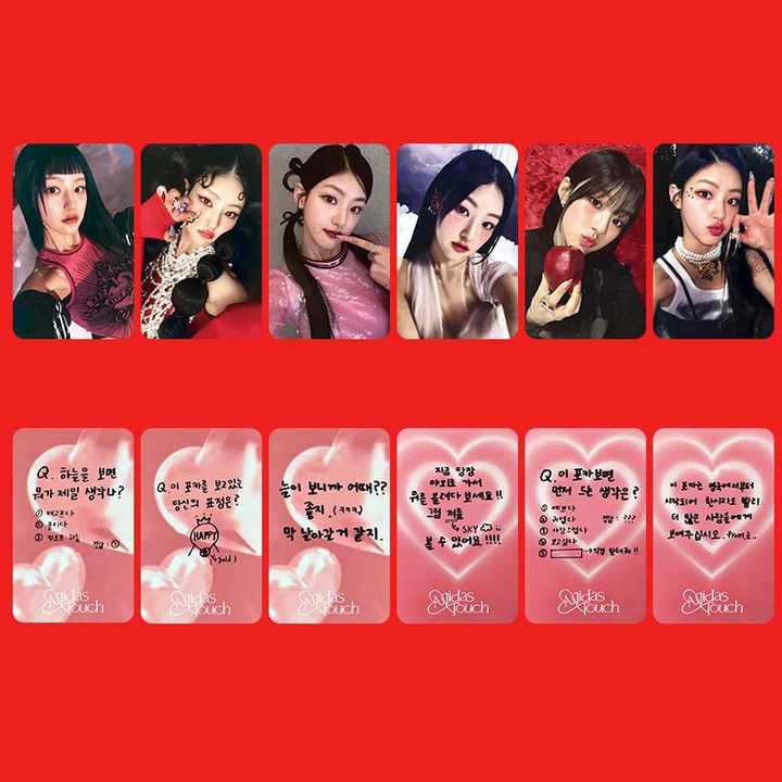 KPOP 6pcs/set KISS of LIFE MIDAS TOUCH Photocard Photo Card