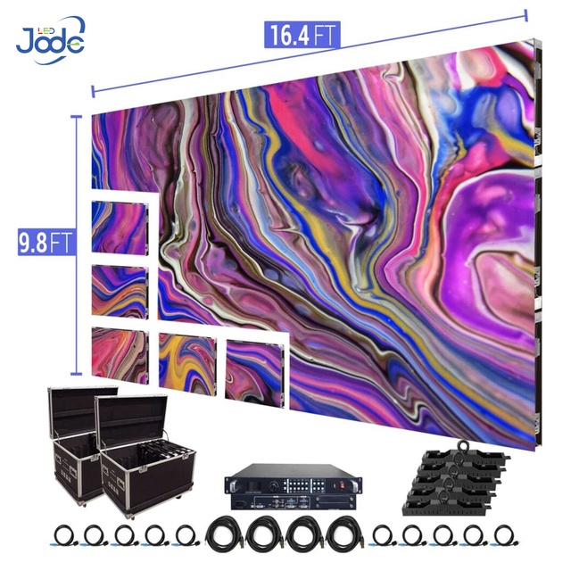 Jode Factory Direct Supply 3840Hz Rental LED Display Screen for Concert Church Outdoor P3.91 LED Video Wall for Music Events