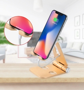 Support de téléphone de bureau pliable en alliage d'aluminium avec support de rotation à 270 degrés Support métallique universel flexible compatible iPad - Product Image 6