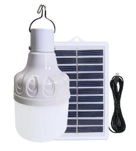 Ampoule LED 40W rechargeable par USB et solaire, diamètre 60mm, DC5V-6V, ABS+PP, batterie intégrée 500mA, CRI 85, 2300 Lumens - Product Image 5