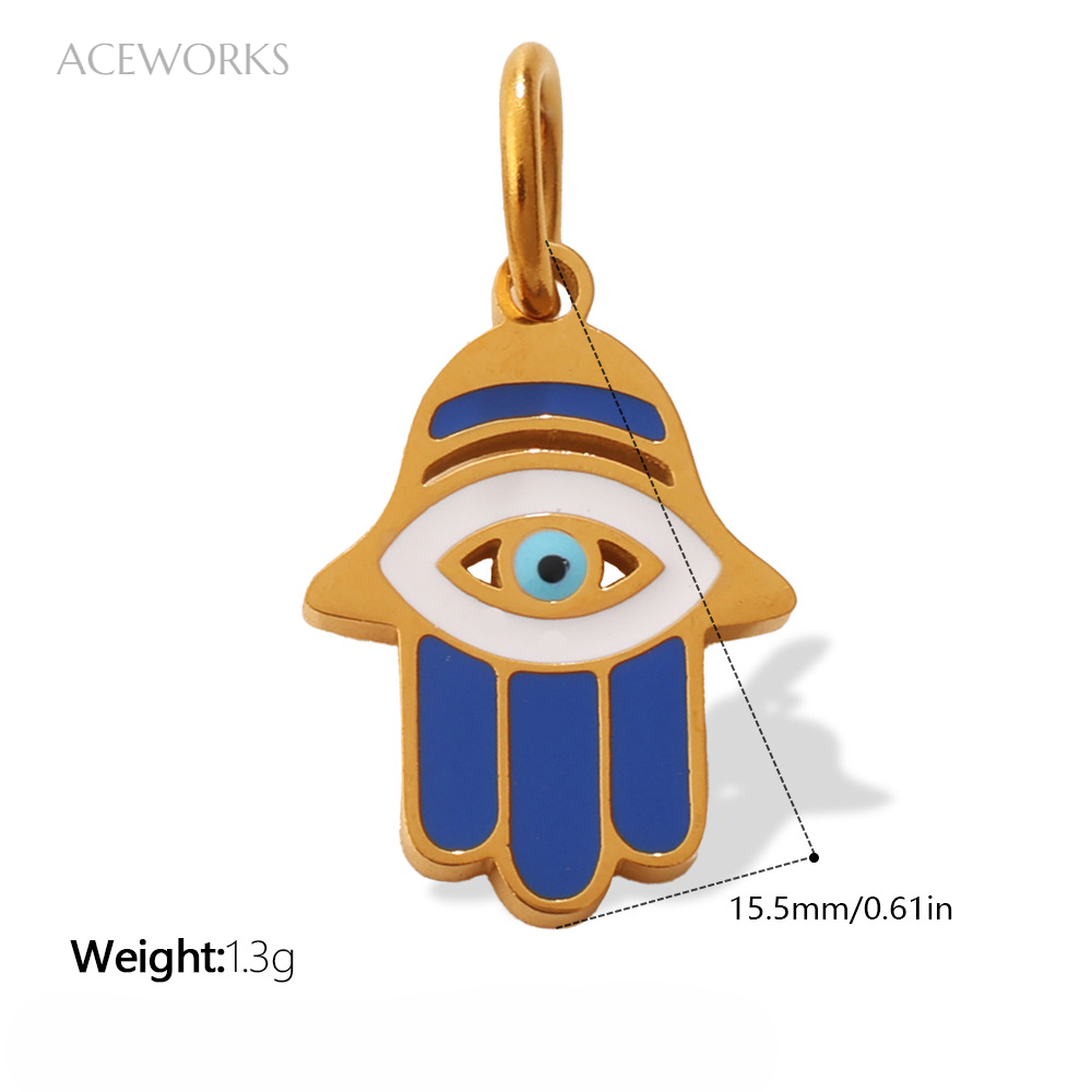 Blue Hamsa with Eye