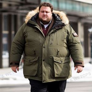 Abrigos al aire libre para hombre, ropa gruesa de talla grande, <span class=keywords><strong>Parka</strong></span>, invierno, 2023 - Product Image 1