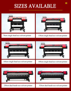 生态溶剂XP600紫外打印机1.8米电缆低成本头像横幅/广告乙烯基，配有爱普生XP600 I3200打印头 - Product Image 6