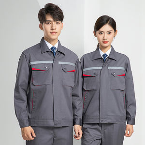 Combinaisons de travail antistatiques en coton et polyester, résistantes aux ateliers électriques, multi-poches, combinaisons de mécanicien - Product Image 2