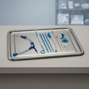 ABCESS DRAINAGE CATHETER PIGTAIL -PU 8-16 FR Maten 30-40 CM Lengte Blauwe Kleur CE Gecertificeerd - Product Image 3
