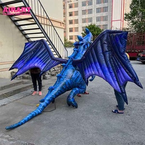 Réaliste avec aile bleu gonflable t-rex <span class=keywords><strong>dragon</strong></span> gonflable dinosaure - Product Image 5