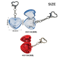 Jinze Mini étui à rouge à lèvres en forme de coeur pour conteneur d'emballage de cosmétiques 1g avec miroir