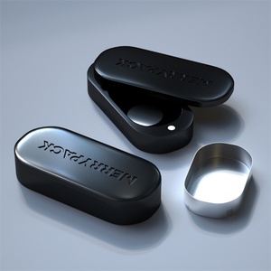 Luxury Zinc Alloy Solid Perfume Case Magnetic Refill Solid Perfume Container Box - Product Image 5