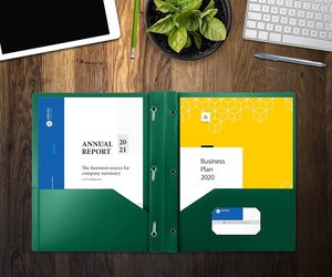 Nhựa Claw 2 túi thư mục, A4 Văn phòng phẩm kích thước thư mục, 24 Fastener Clip với 3 móng vuốt kim loại, được sử dụng cho các trường học văn phòng nguồn cung cấp. - Product Image 5