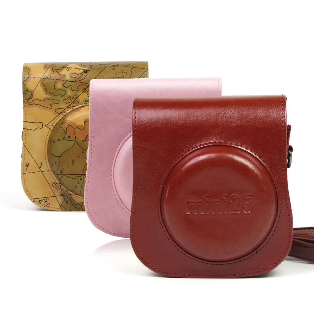 Leather Camera Case Bag for Fujiflim Mini 25 26 Instax Camera Case Bag
