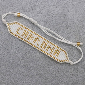Vente en gros de bijoux mexicains bohèmes faits à la main, bracelet en perles de rocaille tissées, bracelet Miyuki pour femmes - Product Image 4