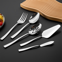 Ensemble de couverts en acier inoxydable 18/8 de haute qualité, durables, avec manche carré, pour hôtels, restaurants, vente en gros