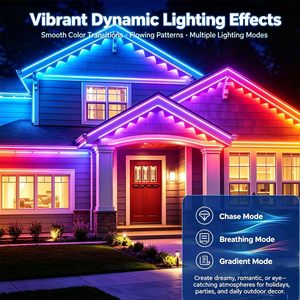 Outdoor Permanent Christmas Light IP68 Connect Rgb DC48V Permanent Holiday Light Waterproof Pixel <b>Led</b> Lighting Decoration - Product Image 5