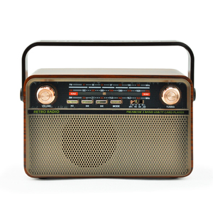 MD-505BT Eletree Radio rétro vintage portable de grande taille avec <span class=keywords><strong>antenne</strong></span> artisanale pour usage domestique, son stéréo haute fidélité AM <span class=keywords><strong>FM</strong></span> SW - Product Image 1