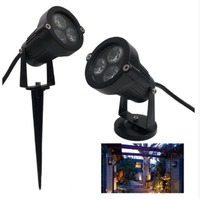 Projecteurs LED 12V 3W en aluminium pour allées de jardin, à piquet, RGB multicolores, température de couleur variable, décoratifs pour aménagement paysager, IP65