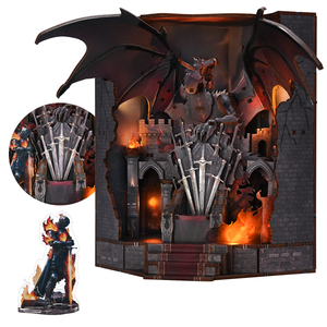 Kit Minicity Book Nook-Kit de maison de poupée miniature bricolage <span class=keywords><strong>pour</strong></span> <span class=keywords><strong>débutants</strong></span>, <span class=keywords><strong>adultes</strong></span> et adolescents (trône des lames) - Product Image 1