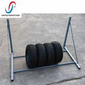 2023 Best Choice Heavy Duty Wall Mounted Tire Rack tyre display rack rack for tires with any color