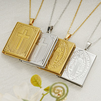 Colgante relicario de acero inoxidable 316L con diseño de árbol de la vida grabado, abrible, para fotos y recuerdos, estilo vintage