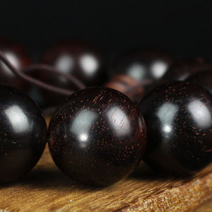 Indian Rosewood <b>Bracelet</b> 20mm Beads Hand Polished Natural Stone Unisex Religious Ceremony Gift - Product Image 2