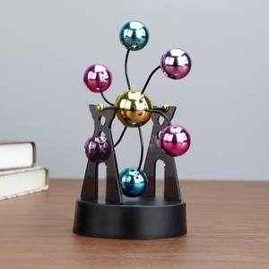 HelloWorld 현대 영구 운동 기계 뉴턴의 진자 물리학 교육 용품 과학 사무실 책상 장식 선물 - Product Image 3