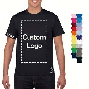 Camiseta de Trabajo con Logotipo Personalizado, Negra, 100% Algodón, 180 g/m², Uniforme Informal de Negocios con Diseño Impreso en Serigrafía DTF - Product Image 2