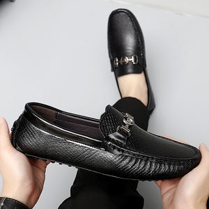 Chaussures de Ville de <span class=keywords><strong>Luxe</strong></span> pour Hommes en Cuir Véritable, Mocassins Tendance en Cuir de Vachette, Chaussures Habillées pour Banquet et Mariage - Product Image 5