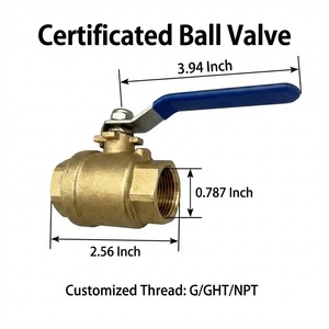 工厂OEM高压燃气管道水连接阀1/2英寸黄铜铜质蝶形球止回阀油介质 - Product Image 4