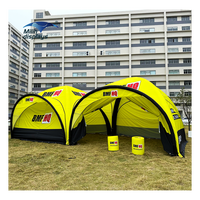 Tentes gonflables de marque 5x5 m, salon professionnel, TPU imperméable, gazebo gonflable, tente de réception pour événements artisanaux, course automobile