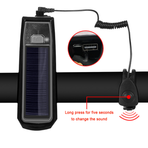Nuovissima luce abbagliante <span class=keywords><strong>per</strong></span> bicicletta faro torcia solare <span class=keywords><strong>per</strong></span> la ricarica di corno da guida luce Mountain Bike accessori equipaggiare - Product Image 2