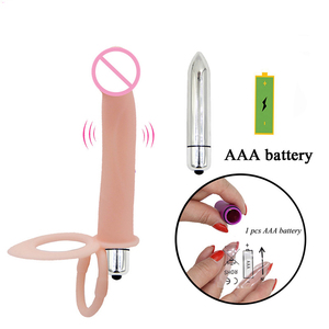 Vibrador de Bala con Correa para Mujer, Doble Penetración, Uso Anal, con 12 Frecuencias, Anillo para Pene, Juguete Erótico para Adultos - Product Image 3