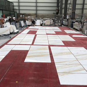 Grande dalle de marbre poli Goldtop Aristide Gold Vein en pierre naturelle pour carrelage de sol et de mur et comptoir de salle de bain de villa - Product Image 1