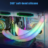 Tubo de Neón RGB Sincronizable y Direccionable para Refrigeración Líquida de PC de Escritorio y Decoración de Sala de Juegos con 5V 3-Pin