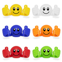 Original créatif dessin animé visage souriant rotatif pouce téléphone portable support de tablette tableau de bord monté paresseux support de téléphone portable