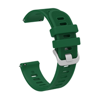 Tali Jam Tangan Karet Pengganti Garmin 245 158 20mm, Loop Baja Anti Karat, Elastis, Dapat Disesuaikan, untuk Jam Tangan Sport dan Smart Watch