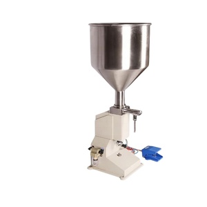 A02 A03 Semi Automatic Manual Pneumatic Oil/Juice/Cream/Honey/Liquid Filling Machine Filling Machine Cosmetic Liquid - Product Image 1