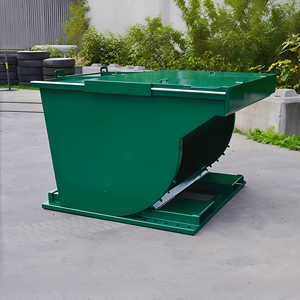 Bennes basculantes en acier à grande capacité personnalisables / Accessoires pour chariot élévateur à benne basculante / Benne à déchets / Benne à ferraille 1-10 m³ - Product Image 4