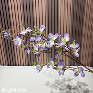 Branche artificielle de Bauhinia Secret Garden 95cm en plastique souple, décoration de mariage et de maison, style japonais - Product Image 2