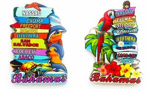 Aimant de réfrigérateur des Bahamas Nassau, souvenir de voyage, décoration de la maison, ambiance océanique personnalisée Fengyi - Product Image 3