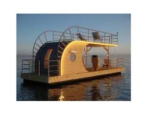 Prefabbricati casa case houseboat galleggiante con solare