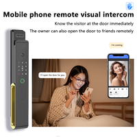 Cerradura Inteligente para Puerta Exterior, Digital, Táctil, Impermeable, con Huella Dactilar, para Puerta de Acero, Material de Aleación de Aluminio, Compatible con Tuya TTLock