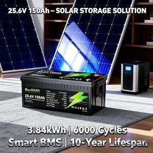 磷酸铁锂电池 25.6V 24V 150Ah 深循环电池，适用于太阳能、房车、船舶 - Product Image 4