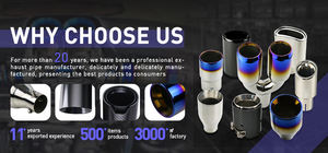 Tubo di <span class=keywords><strong>scarico</strong></span> modificato estremità silenziatore gola a forma di 2.5 "ingresso 96*72mm doppia punta di <span class=keywords><strong>scarico</strong></span> universale - Product Image 6