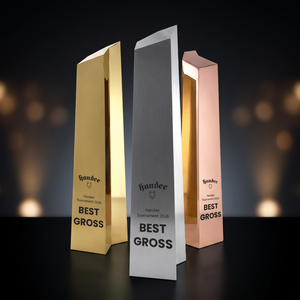 High Quality Golf Trophy Luxury Trophy Premium Crystal Award Trophy Executive Recognition Award Custom Engraved Crystal Metal - Product Image 2